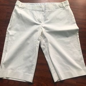 Editor Bermuda White Shorts
